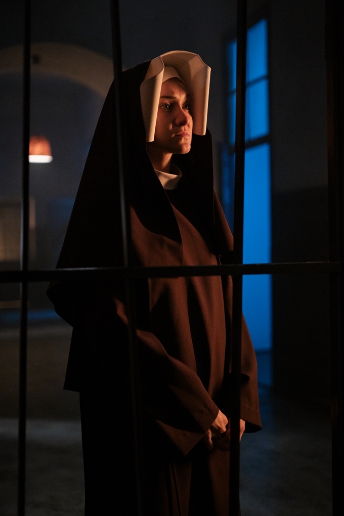 Magdalena Tarnawska-Stus - kadr z serialu Lipowo. Zmowa milczenia, odcinki 1-8, rola Zakonnicy (2023)